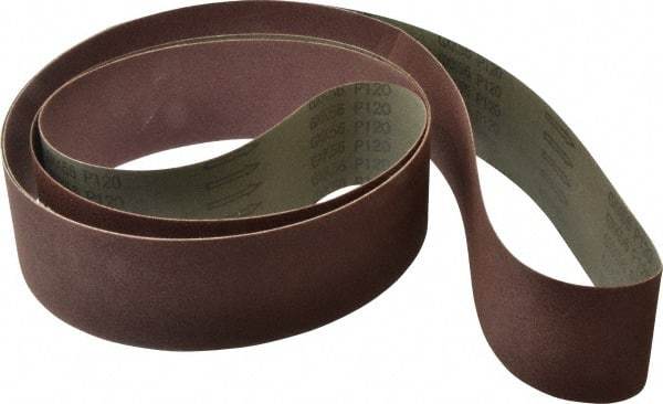 Tru-Maxx - 3" Wide x 132" OAL, 120 Grit, Aluminum Oxide Abrasive Belt - Aluminum Oxide, Fine, Coated - All Tool & Supply