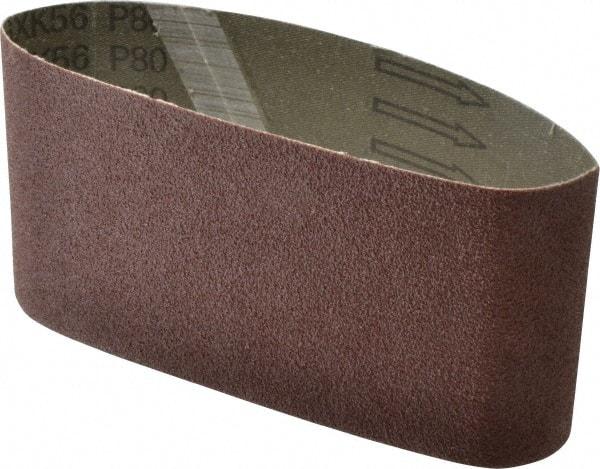 Tru-Maxx - 3-1/2" Wide x 15-1/2" OAL, 80 Grit, Aluminum Oxide Abrasive Belt - Aluminum Oxide, Medium, Coated - All Tool & Supply