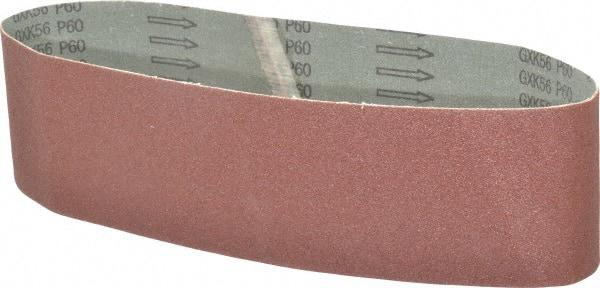 Tru-Maxx - 4" Wide x 36" OAL, 60 Grit, Aluminum Oxide Abrasive Belt - Aluminum Oxide, Medium, Coated - All Tool & Supply