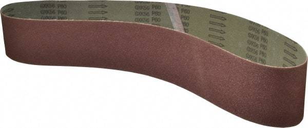 Tru-Maxx - 4" Wide x 54" OAL, 60 Grit, Aluminum Oxide Abrasive Belt - Aluminum Oxide, Medium, Coated - All Tool & Supply