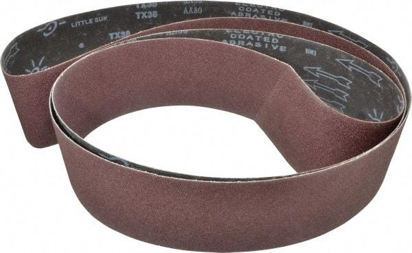 Tru-Maxx - 4" Wide x 132" OAL, 80 Grit, Aluminum Oxide Abrasive Belt - Aluminum Oxide, Medium, Coated - All Tool & Supply