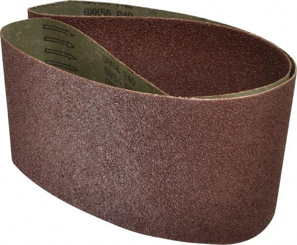 Tru-Maxx - 6" Wide x 54" OAL, 40 Grit, Aluminum Oxide Abrasive Belt - Aluminum Oxide, Coarse, Coated - All Tool & Supply