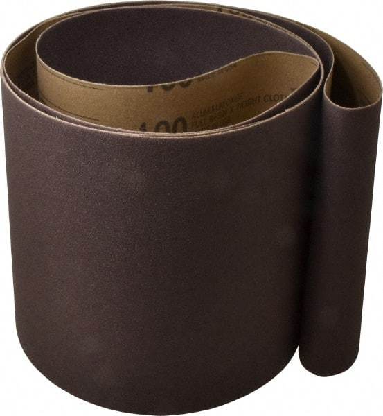 Tru-Maxx - 8" Wide x 107" OAL, 100 Grit, Aluminum Oxide Abrasive Belt - Aluminum Oxide, Fine, Coated - All Tool & Supply