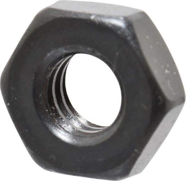 Gibraltar - 5/16-18 UNC Alloy Steel Right Hand Heavy Hex Jam Nut - 9/16" Across Flats, 13/64" High, Black Oxide Finish - All Tool & Supply