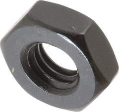 Gibraltar - 3/8-16 UNC Alloy Steel Right Hand Heavy Hex Jam Nut - 11/16" Across Flats, 15/64" High, Black Oxide Finish - All Tool & Supply