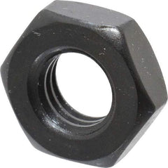 Gibraltar - 1/2-13 UNC Alloy Steel Right Hand Heavy Hex Jam Nut - 7/8" Across Flats, 19/64" High, Black Oxide Finish - All Tool & Supply