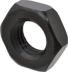 Gibraltar - 3/4-10 UNC Alloy Steel Right Hand Heavy Hex Jam Nut - 1-1/4" Across Flats, 27/64" High, Black Oxide Finish - All Tool & Supply