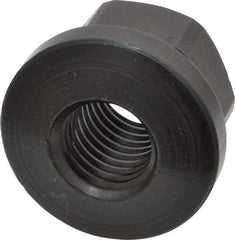 Gibraltar - 3/4-10 Steel Black Oxide Spherical Flange Nut - Grade 12L14, 1" High, 1-5/8" Diam x 1/4" High Flange, 2-1/4" Radius - All Tool & Supply