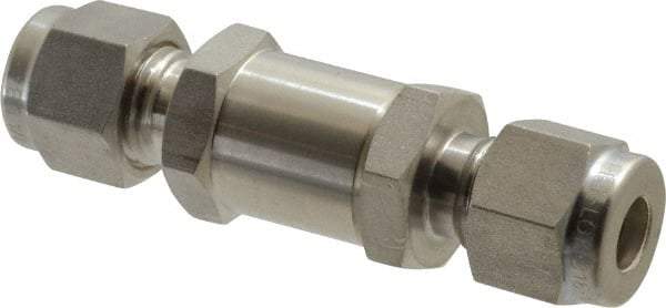 Ham-Let - 1/4" Stainless Steel Check Valve - Inline, Comp x Comp, 3,000 WOG - All Tool & Supply