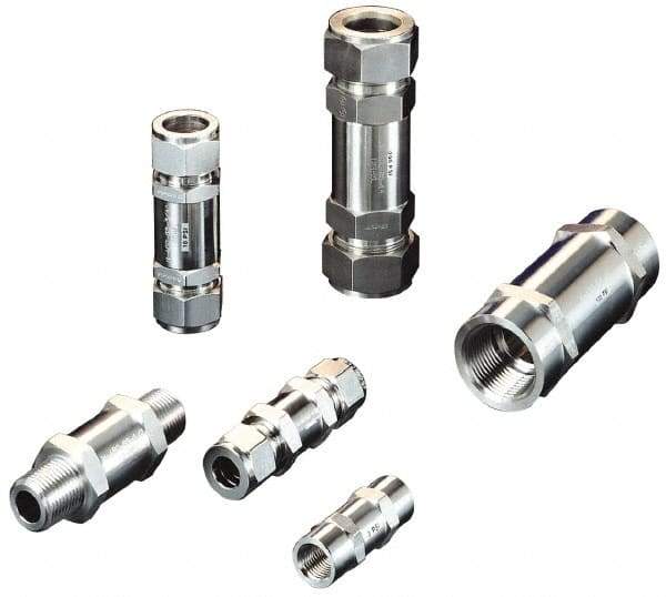 Ham-Let - 1/2" Stainless Steel Check Valve - Inline, MNPT x MNPT, 3,000 WOG - All Tool & Supply