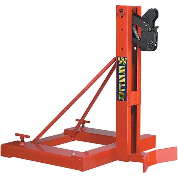 Wesco Industrial Products - 1,000 Lb Load Capacity, 16, 30, 55 & 85 Gal Drum Grab - 28" Wide x 34" High, Steel Wheels - All Tool & Supply