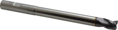 Niagara Cutter - 1/2", 3 Flute, Single End, Solid Carbide, 0.03" Corner Radius End Mill - 6" OAL, 35° Helix, Right Hand Flute, 5/8" LOC, Right Hand Cut, 4-1/8" Extended Reach - All Tool & Supply