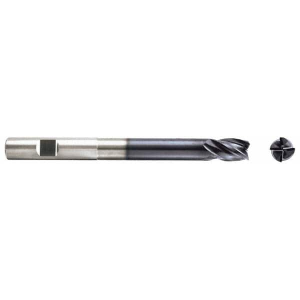 Niagara Cutter - 7/16" Diam 4 Flute Solid Carbide 0.02" Corner Radius End Mill - All Tool & Supply