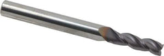 Niagara Cutter - 7/32", 3 Flute, Single End, Solid Carbide, 0.0150 - 0.0200" Corner Radius End Mill - 2-1/2" OAL, 35° Helix, Right Hand Flute, 3/4" LOC, Right Hand Cut - All Tool & Supply