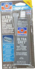 Permatex - 3-1/2 oz Gasket Maker - -65 to 650°F, Gray, Comes in Tube - All Tool & Supply