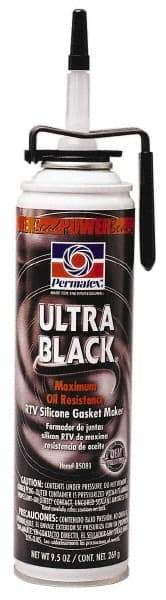 Permatex - 9-1/2 oz Oil Resistant Gasket Maker - -65 to 550°F, Black, Comes in PowerBead Aerosol Can - All Tool & Supply