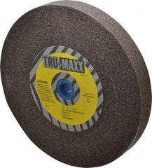 Tru-Maxx - 46 Grit Aluminum Oxide Bench & Pedestal Grinding Wheel - 10" Diam x 1-1/4" Hole x 1-1/4" Thick, 3250 Max RPM, P Hardness, Coarse Grade , Vitrified Bond - All Tool & Supply