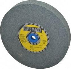 Tru-Maxx - 80 Grit Silicon Carbide Bench & Pedestal Grinding Wheel - 7" Diam x 1" Hole x 1" Thick, 3600 Max RPM, K Hardness, Medium Grade , Vitrified Bond - All Tool & Supply