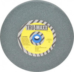 Tru-Maxx - 80 Grit Silicon Carbide Bench & Pedestal Grinding Wheel - 10" Diam x 1-1/4" Hole x 1" Thick, 3250 Max RPM, K Hardness, Medium Grade , Vitrified Bond - All Tool & Supply