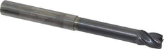 Accupro - 3/8", 4 Flute, Single End, Solid Carbide, Corner Chamfer End Mill - 4" OAL, Right Hand Flute, 1/2" LOC, Right Hand Cut, 2-1/8" Extended Reach - All Tool & Supply