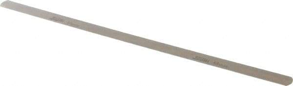 SPI - 0.45mm Thick x 1/2 Inch Wide x 12 Inch Leaf Length, Parallel Feeler Gage - High Carbon Steel - All Tool & Supply