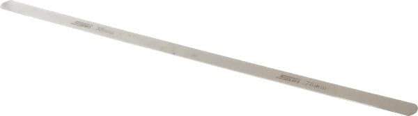 SPI - 0.75mm Thick x 1/2 Inch Wide x 12 Inch Leaf Length, Parallel Feeler Gage - High Carbon Steel - All Tool & Supply