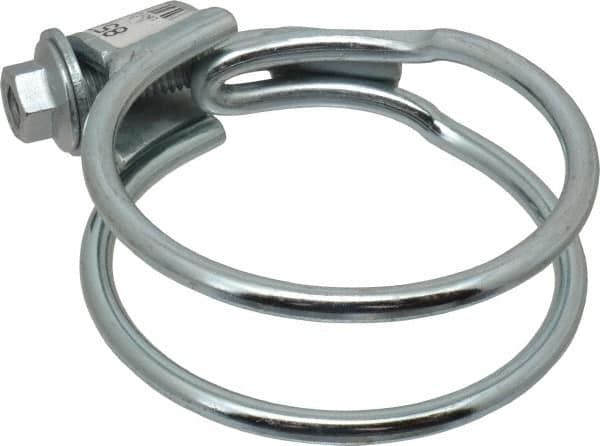 Made in USA - 1-1/8" Wide, Steel Wire Clamp for Tube & Hose - All Tool & Supply