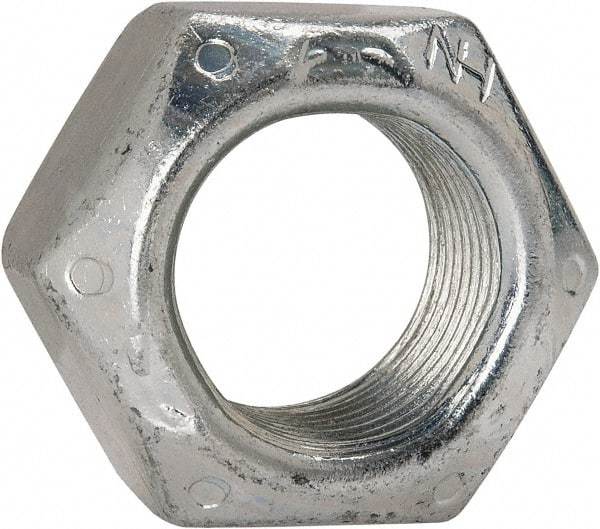 Value Collection - 3/4-16 UNF Grade C Hex Lock Nut with Distorted Thread - 1-1/8" Width Across Flats, Cadmium Clear-Plated Finish - All Tool & Supply