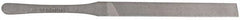 Proto - 5-1/4" Long, Smooth Cut, Flat American-Pattern File - Double Cut, 1/4" Overall Thickness, Tang - All Tool & Supply