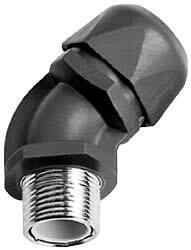 Murrplastik - 2" Trade, Nylon Compression Angled Liquidtight Conduit Connector - Noninsulated - All Tool & Supply