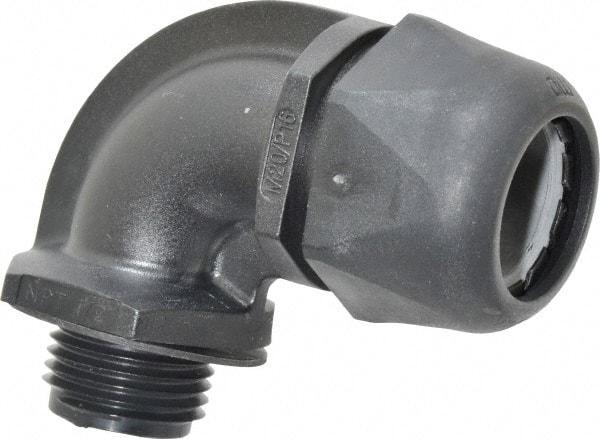 Murrplastik - 1/2" Trade, Nylon Compression Angled Liquidtight Conduit Connector - Noninsulated - All Tool & Supply