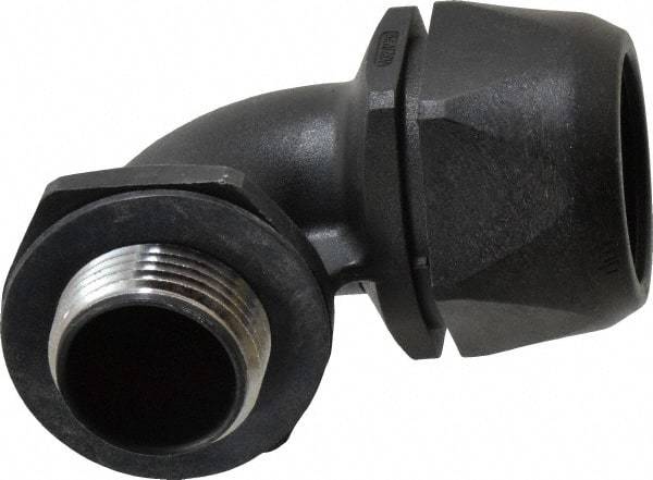 Murrplastik - 1" Trade, Nylon Compression Angled Liquidtight Conduit Connector - Noninsulated - All Tool & Supply