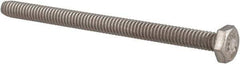 Value Collection - 1/4-20 UNC, 3-1/2" Length Under Head Hex Head Cap Screw - Fully Threaded, Grade 316 Stainless Steel, Uncoated, 7/16" Hex - All Tool & Supply