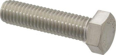 Value Collection - 1/2-13 UNC, 2" Length Under Head Hex Head Cap Screw - Fully Threaded, Grade 316 Stainless Steel, Uncoated, 3/4" Hex - All Tool & Supply