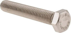 Value Collection - 1/2-13 UNC, 3" Length Under Head Hex Head Cap Screw - Fully Threaded, Grade 316 Stainless Steel, Uncoated, 3/4" Hex - All Tool & Supply