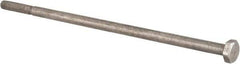 Value Collection - 1/4-20 UNC, 6-1/2" Length Under Head Hex Head Cap Screw - Partially Threaded, Grade 18-8 Stainless Steel, Uncoated, 7/16" Hex - All Tool & Supply