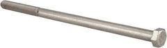 Value Collection - 1/2-13 UNC, 10" Length Under Head Hex Head Cap Screw - Partially Threaded, Grade 18-8 Stainless Steel, Uncoated, 3/4" Hex - All Tool & Supply