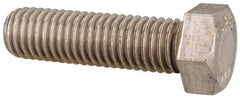 Value Collection - 9/16-12 UNC, 2" Length Under Head Hex Head Cap Screw - Grade 18-8 Stainless Steel, Uncoated, 13/16" Hex - All Tool & Supply