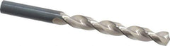 Guhring - 12mm 130° High Speed Steel Jobber Drill - Bright Finish, Right Hand Cut, Parabolic Flute, Straight Shank, 5-15/16" OAL, Standard Point - All Tool & Supply