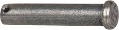 Made in USA - 5/8" Pin Diam, 3" OAL, Standard Clevis Pin - 5/32" Hole, 2-27/32" Usable Length, Uncoated Stainless Steel - All Tool & Supply