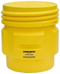 Eagle - 65 Gallon Closure Capacity, Screw On Closure, Yellow Overpack - 30 Gallon Container, Polyethylene, 660 Lb. Capacity, UN 1H2/X300/S Listing - All Tool & Supply