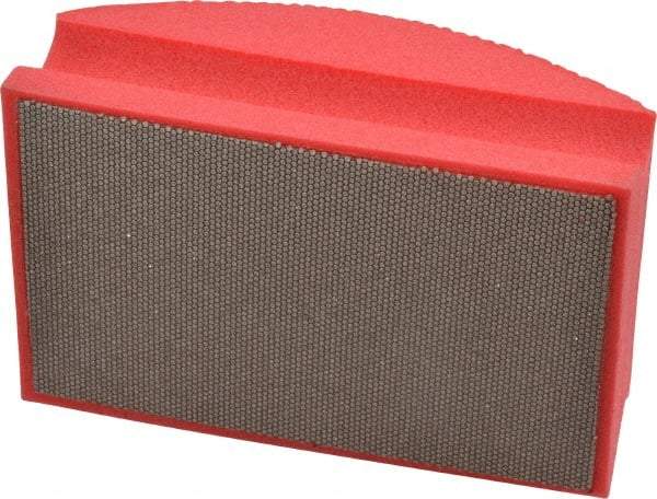 AMPLEX - Very Fine Grade, 200 Grit, Diamond Hand Pad - Red, 2-1/8" Wide x 3-1/2" Long x 1-1/2" Thick, Coated - All Tool & Supply