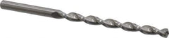 Guhring - #8 130° Solid Carbide Jobber Drill - Bright Finish, Right Hand Cut, Parabolic Flute, Straight Shank, 3-5/8" OAL, Standard Point - All Tool & Supply