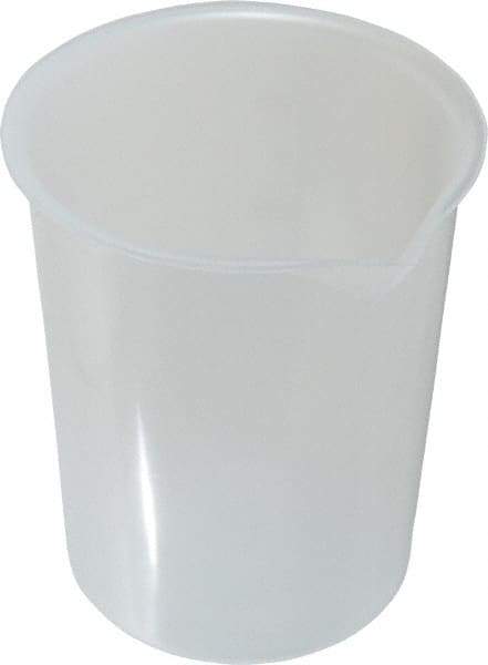 Bel-Art - 600 ml Polypropylene Graduated Beaker - 100 ml Graduation, 4-19/64" Diam x 5" High - All Tool & Supply