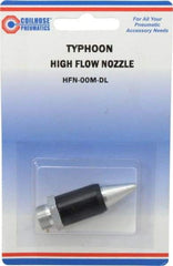 Coilhose Pneumatics - Blow Gun Safety High Flow Nozzle - 1/2-27 UNS, 2" Long, Aluminum - All Tool & Supply