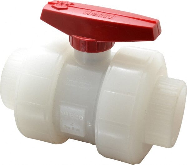 NIBCO - 2" Pipe, Full Port, Polypropylene True Union Design Ball Valve - All Tool & Supply