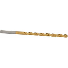 Taper Length Drill Bit: 0.2500″ Dia, 130 ° Coated, RH Cut, Parabolic Flute, Cylindrical Shank, Series 668