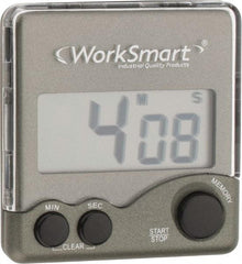 Value Collection - Big Digit Count Up and Down Timer - Counter Down 99 Min 59 Sec, Daily Alarm, Black - All Tool & Supply