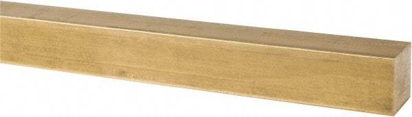 Value Collection - 1 Inch Square x 36 Inch Long, Brass Square Bar - Alloy 360 - All Tool & Supply