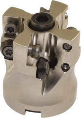 Millstar - 1-1/2" Cutter Diam, 0.04" Max Depth of Cut, Indexable High-Feed Face Mill - 1/2" Arbor Hole Diam - All Tool & Supply